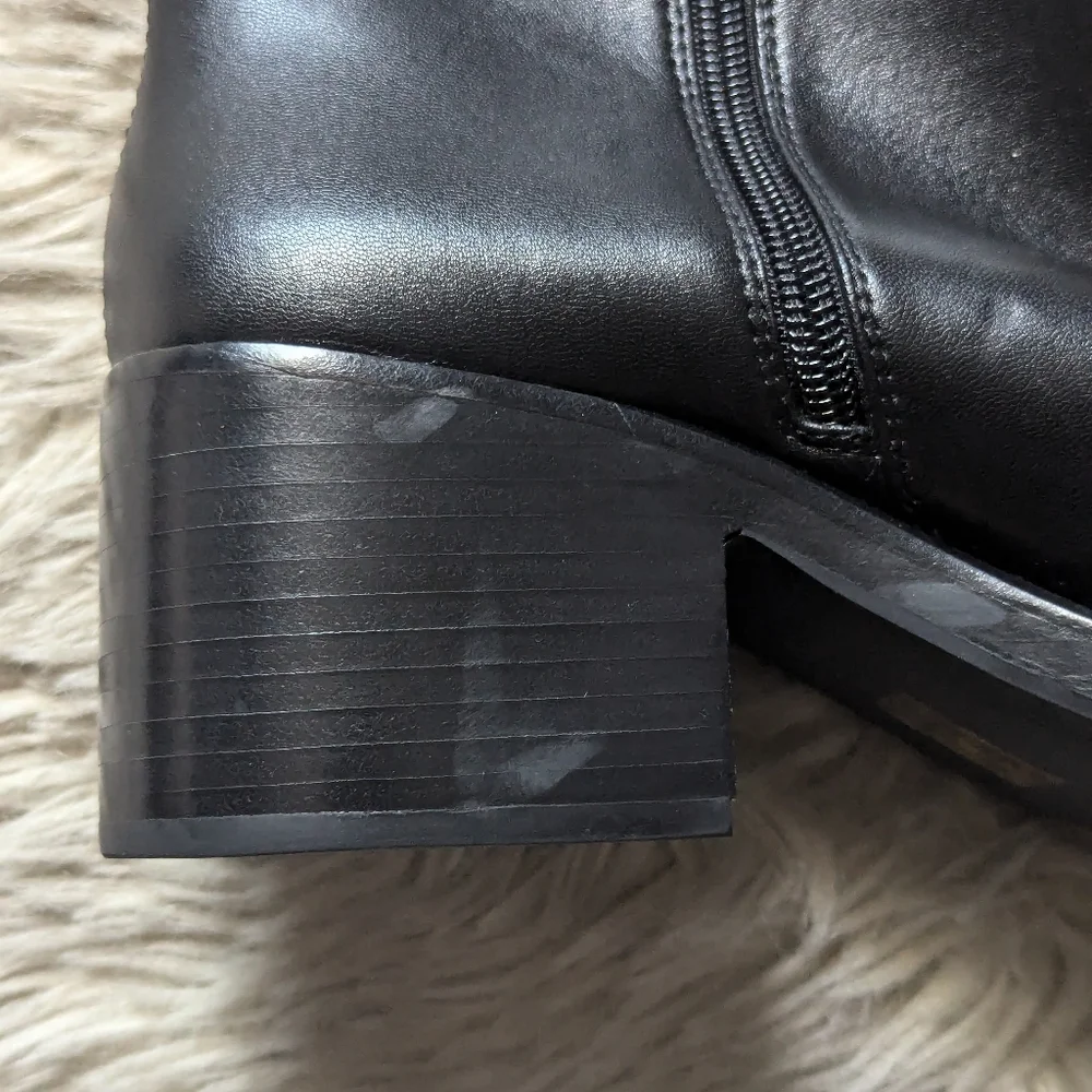 NWOT Jeffrey Campbell Reflect Thigh High Platform Boots in Black